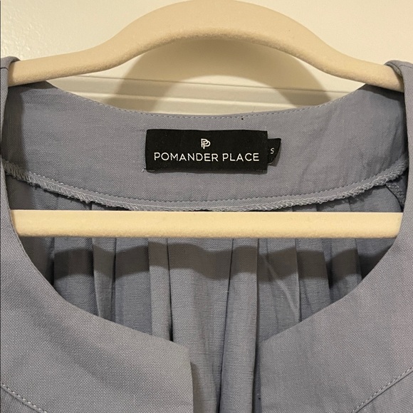 EUC! Pomander Place Finley Flutter Sleeve Light Blue Mini Dress, Size Small - Picture 5 of 7